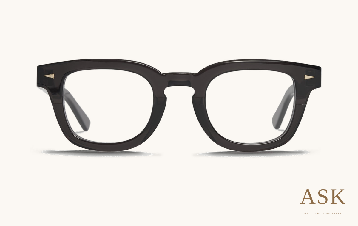 AHLEM Champ de Mars — Optical, Darklight, front view on ivory with the ASK logo
