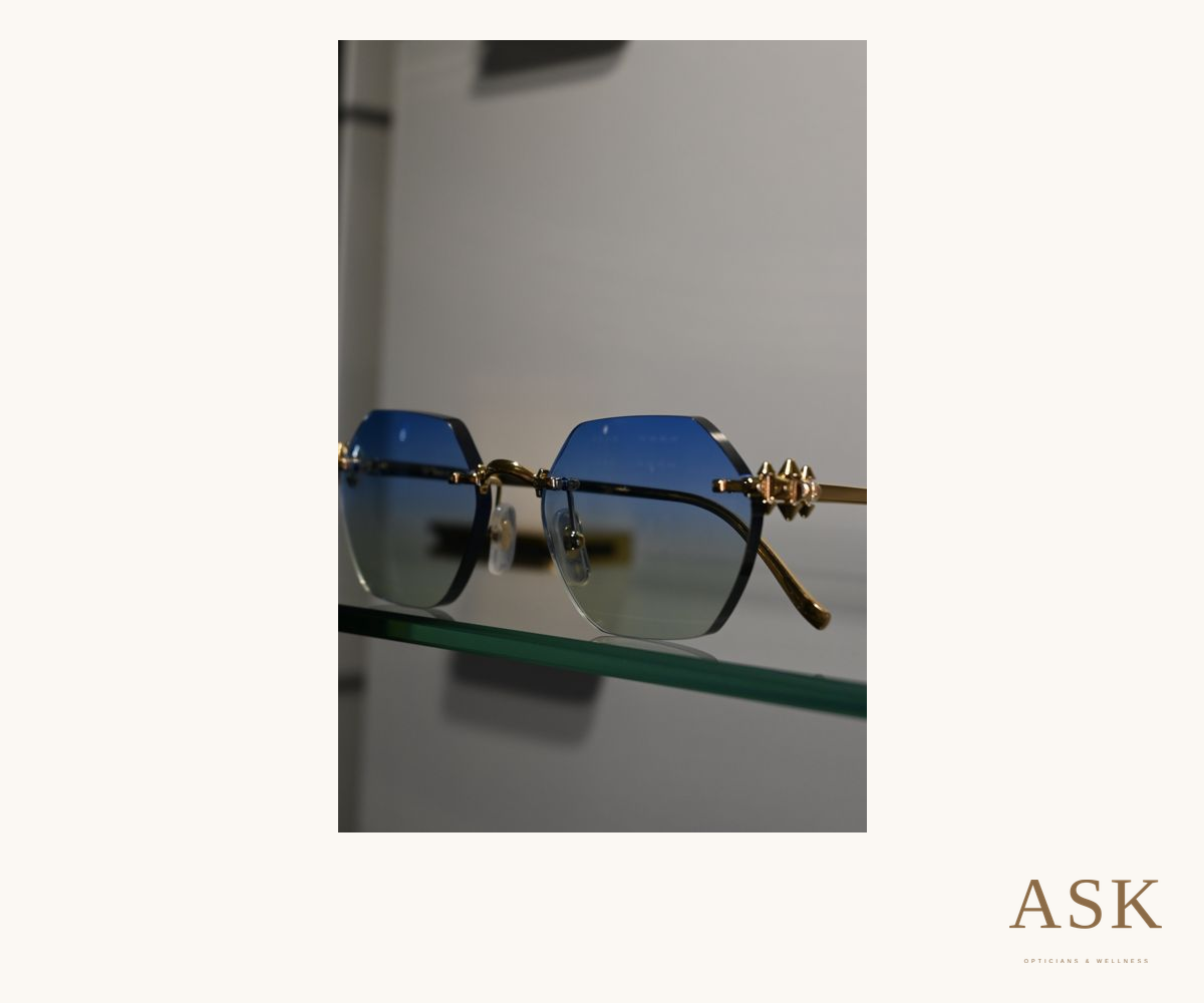 Clash De Cartier with custom ASK lenses, photographed at ASK Opticians