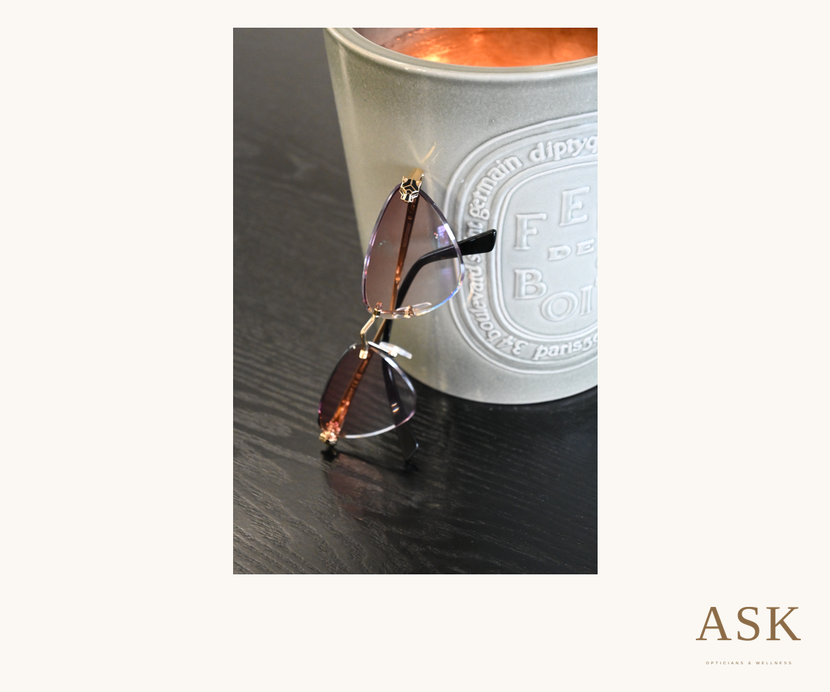 Cartier Panthere with ASK tint, photographed at ASK Opticians