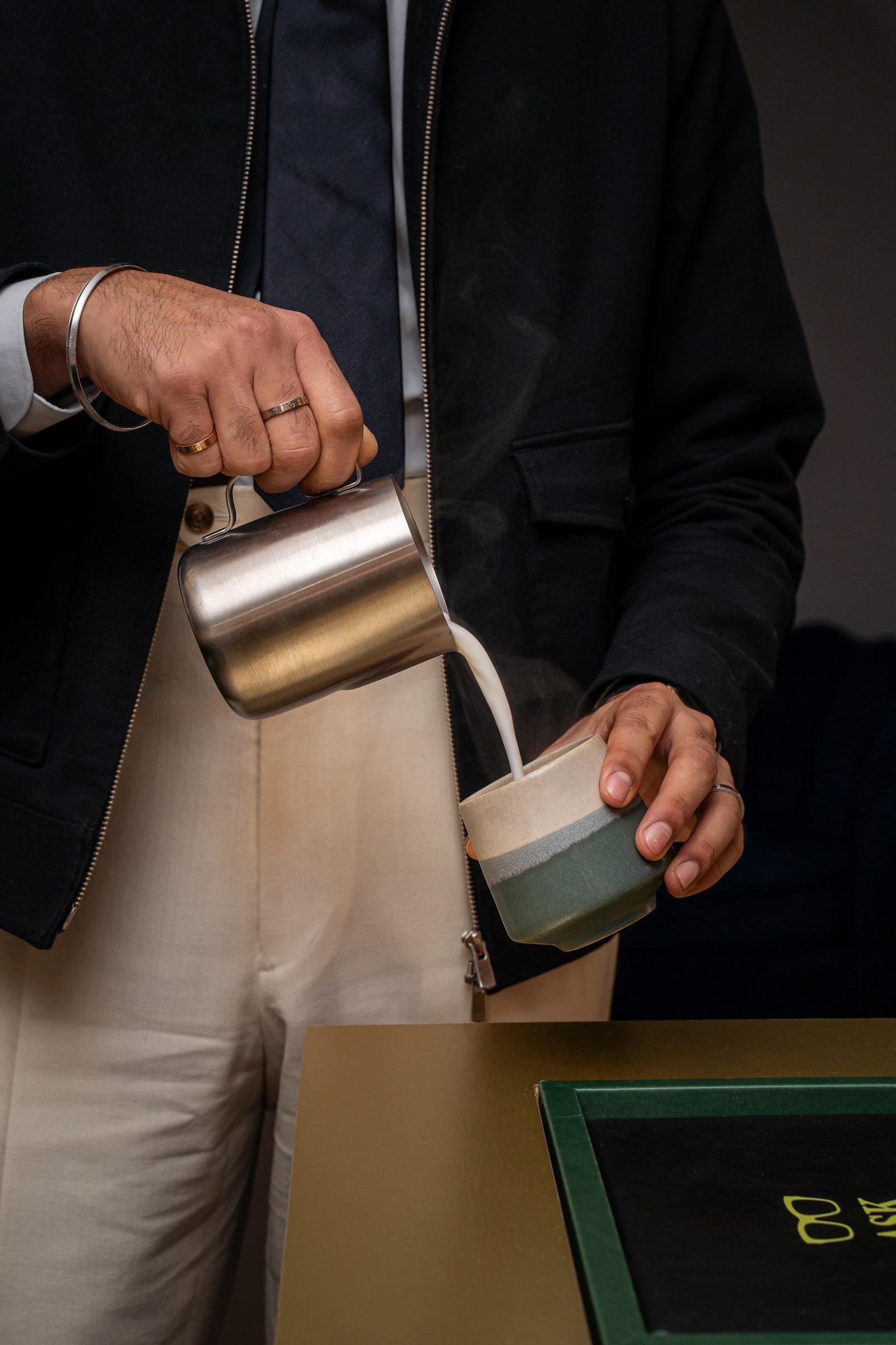 Coffee being prepared at the ASK Bar